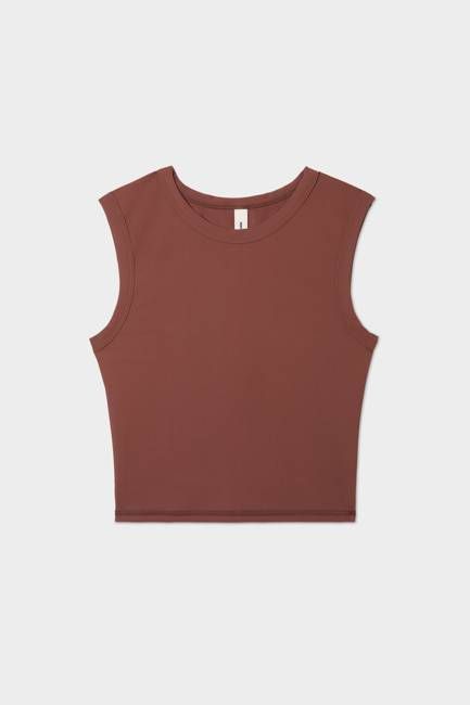 Nu Swim Shell Swim Top, Cocoa