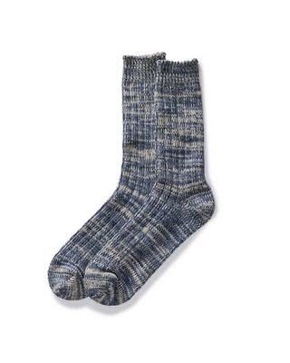 The Camp Sock in Marled Blue