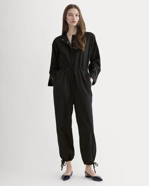 The Utility Drawstring Jumpsuit | Black