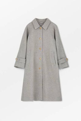 Macy coat - Warm grey twill