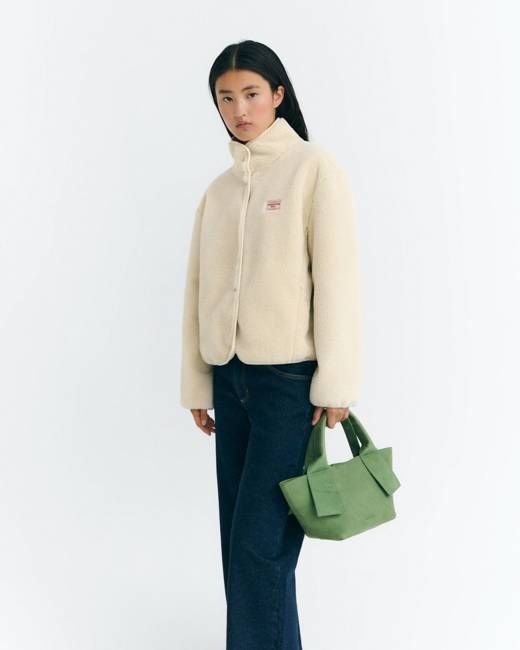 Ecru fleece Kourtney jacket
