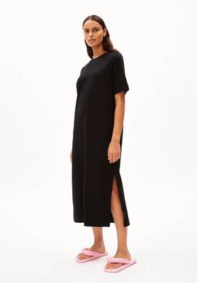 XELINA MIDIKLEID AUS JERSEY | schwarz