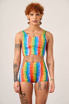 Monte - Bikinihose in Rainbow Wave