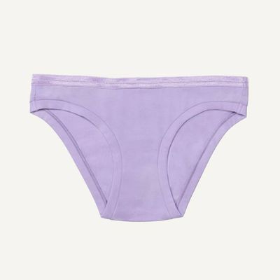 Organic Cotton Low-Rise Bikini in Petal