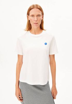 LUALAA EMBRO T-SHIRT | white