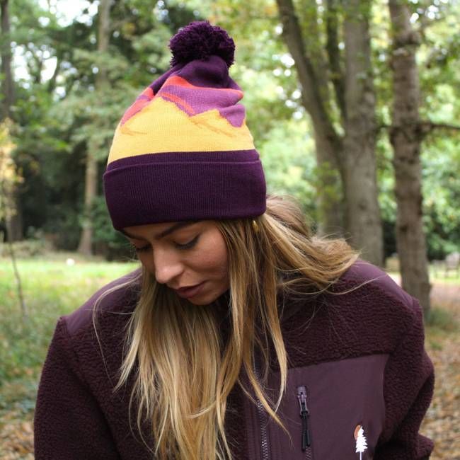 Mountain Pom-Pom Beanie