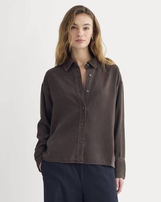 Boxy Shirt in Buttersoft | Coffee Bean