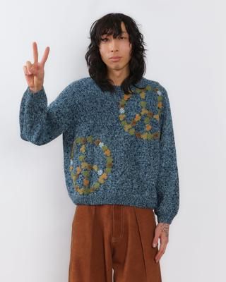 Bulb Knit Jumper - Indigo Peace