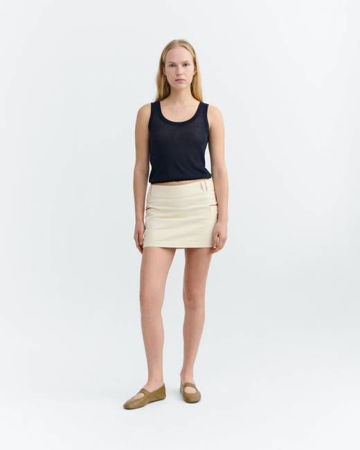 Hand embroidered short skirt Mina