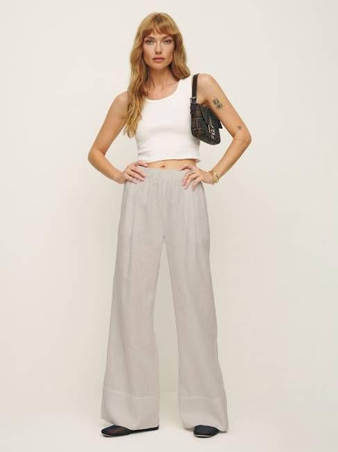 Fernando Linen Wide Leg Short Pant
