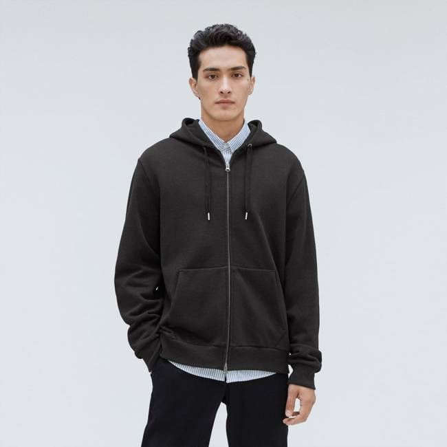 The Organic Track Full Zip | Black
