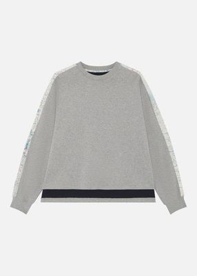 1950S SILK MAP CREW SWEAT