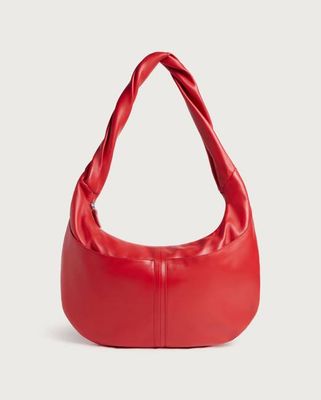 Red leather Ova bag
