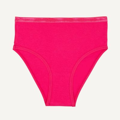 Organic Cotton High-Rise Brief in Aurora