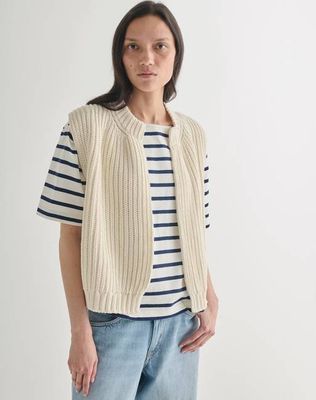 The Cotton VEST - Ecru / Archive Sale