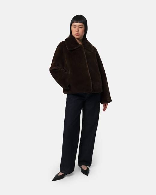 Elis Espresso Short Coat