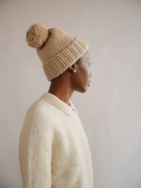 Marina Hand Knit Beanie - Jasper