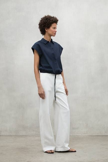 NAVY BLUE FAYE SHIRT