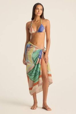 Samara Sarong - Retro Jungle Cotton Cupro