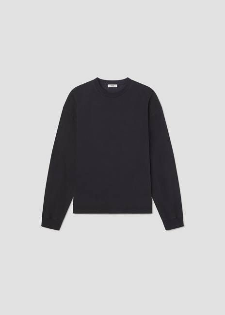 Asha Long Sleeve Mock Neck Tee in Screen