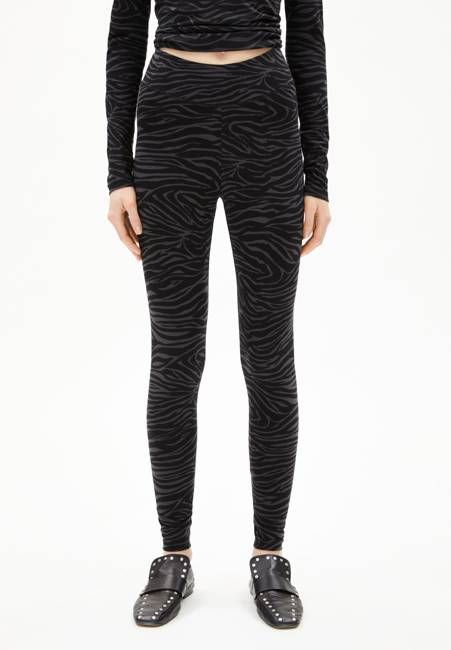 FARIBAA ZEBRARAA LEGGINGS | black