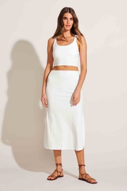 Thalia Set - White Organic Rib