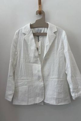 Sample Sale Parker Blazer in White Linen