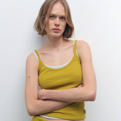 Organic Pointelle Tank