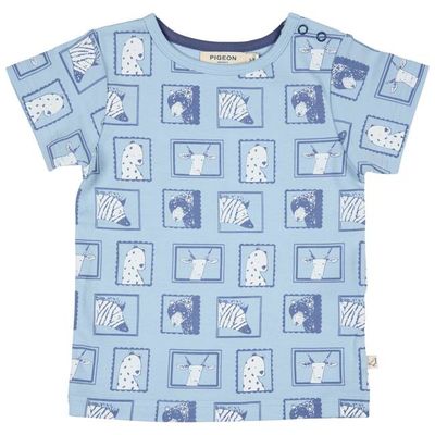 Short Sleeve T-Shirt - Portraits On Blue