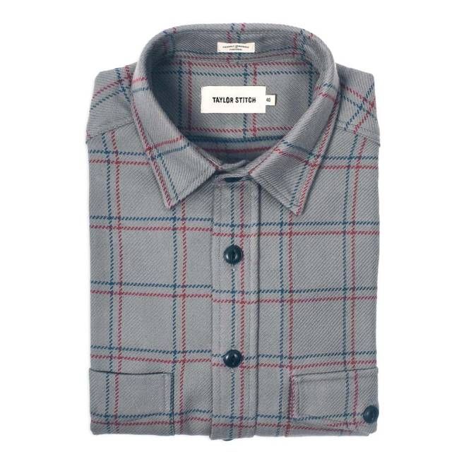 The Crater Shirt in Ash Plaid