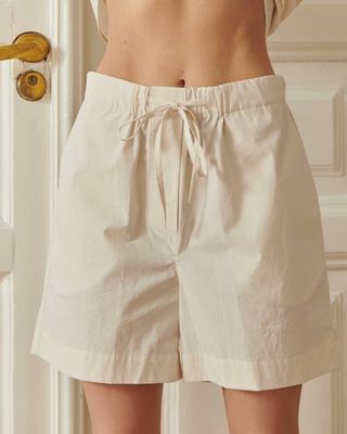 Vintage Pajama Shorts Cotton Comfort in Creamy