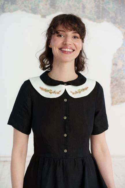 Peter Pan Collar, Golden Fields Embroidery