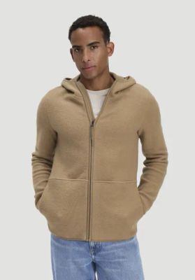 Heavy fleece jacket, regular size, made from pure organic cotton