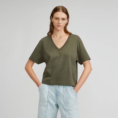 The Organic Cotton Slouchy V-Neck | Kalamata