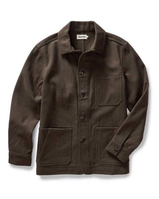 The Ojai Jacket in Army Herringbone Wool