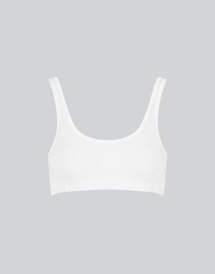 Semi-Sheer Organic Supima Cotton Scoop Soft Bra
