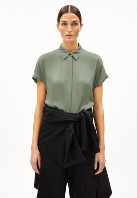 LARISAANA LS BLOUSE| graugrün
