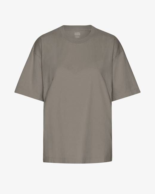Oversized Organic T-Shirt - Misty Brown