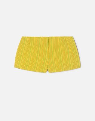 Vintage 70s Linen Hot Short - #1540