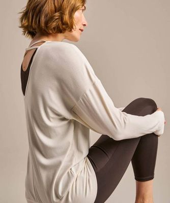 Open Back Long Sleeve Top