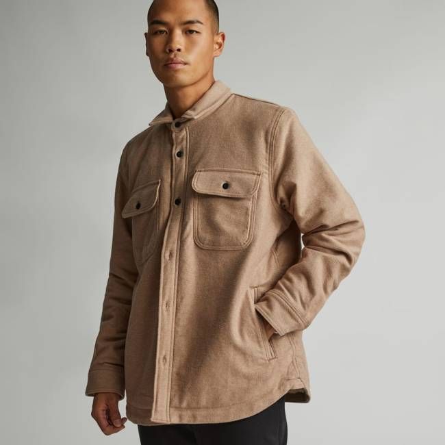 The ReNew Fleece-Lined Heavyweight Overshirt | Mushroom