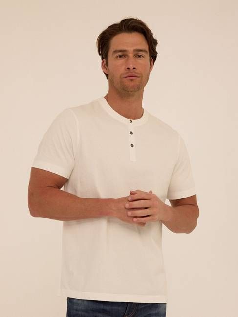 Shayne Essential Jersey 3-Button Henley