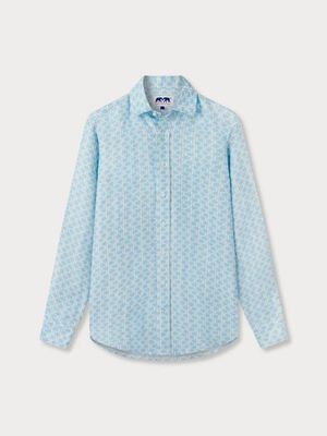 Men's Turtle Story Abaco Linen Shirt