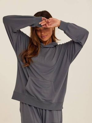 Sylvie Modal Terry Oversized Pullover Hoodie