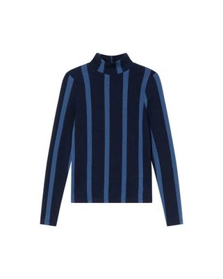 Navy striped wool Ellen top