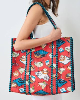 Blinis & Martinis - The Traveler Tote - Matchbook Red