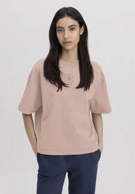 Cropped oversized T-shirt made from organic cotton with kapok