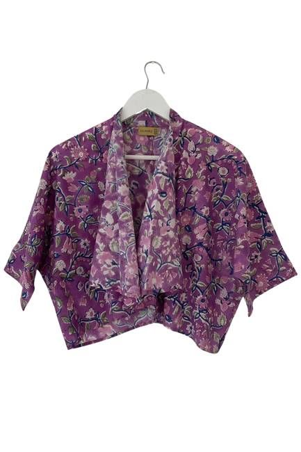 NEW! Block Print Waterfall Bolero No.64