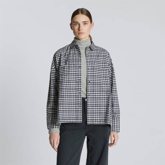 The Boxy Oxford | Ocean Cavern Plaid