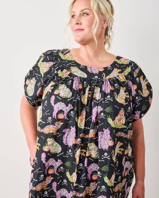 Monster Mash - Retro Dreams Nightgown - Haunted House
